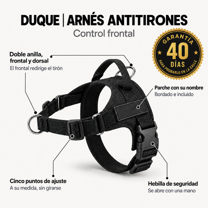 Duque | Arnés anti-tirones con enganche frontal